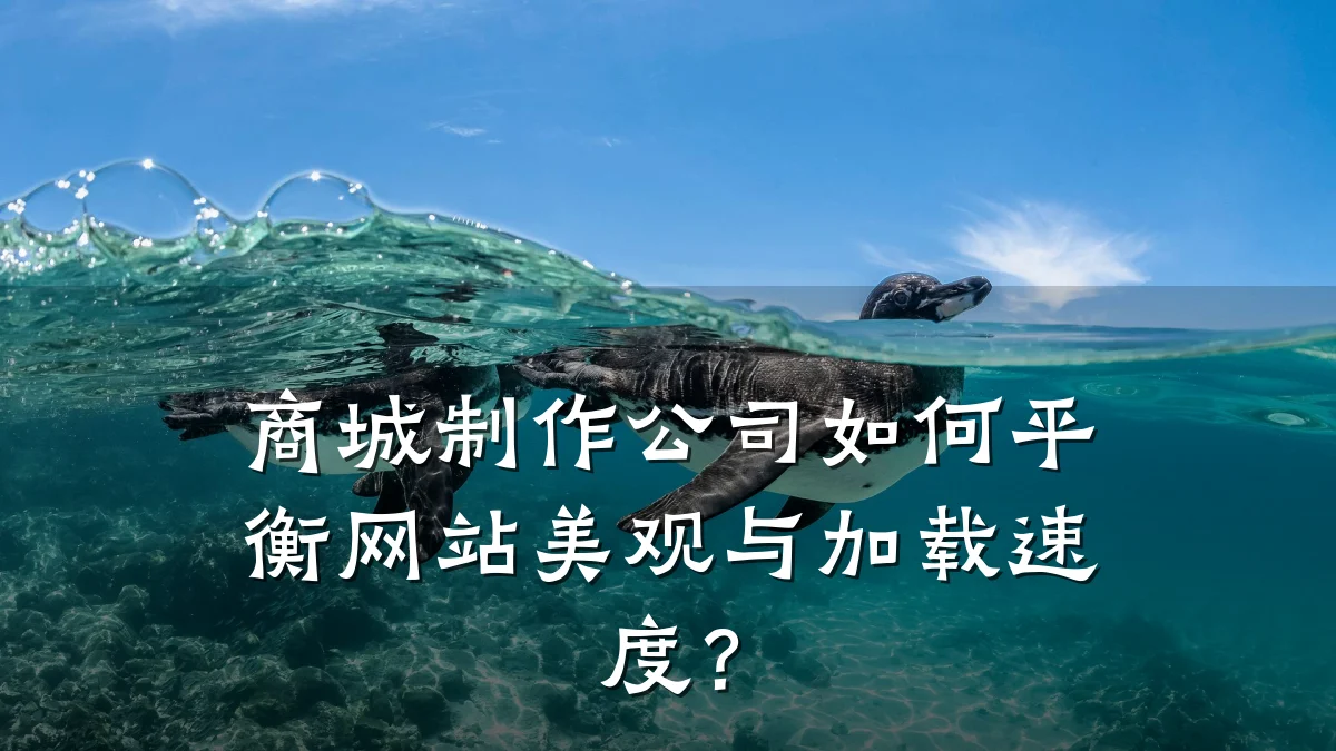 商城制作公司如何平衡网站美观与加载速度？