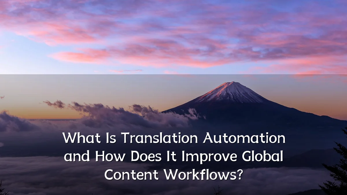 What Is Translation Automation and How Does It Improve Global Content Workflows?