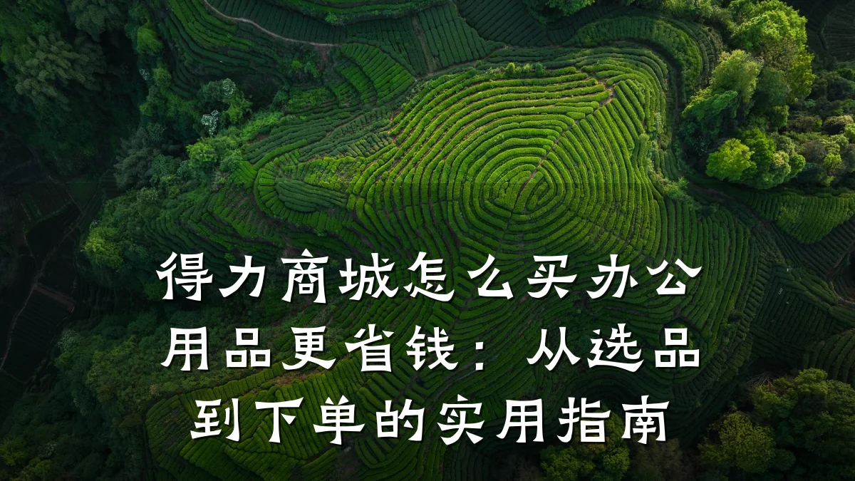 得力商城怎么买办公用品更省钱:从选品到下单的实用指南