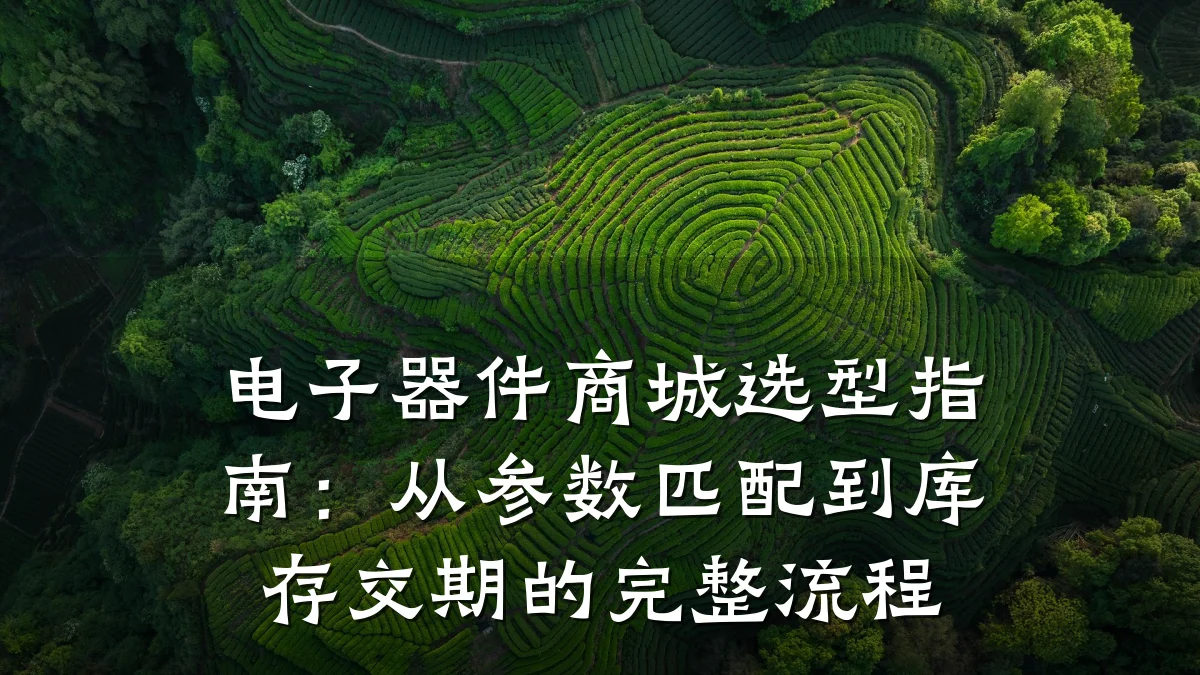 电子器件商城选型指南:从参数匹配到库存交期的完整流程