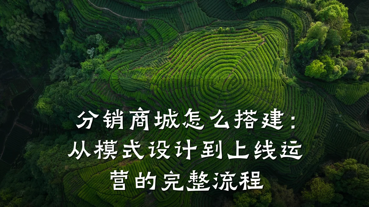 分销商城怎么搭建:从模式设计到上线运营的完整流程