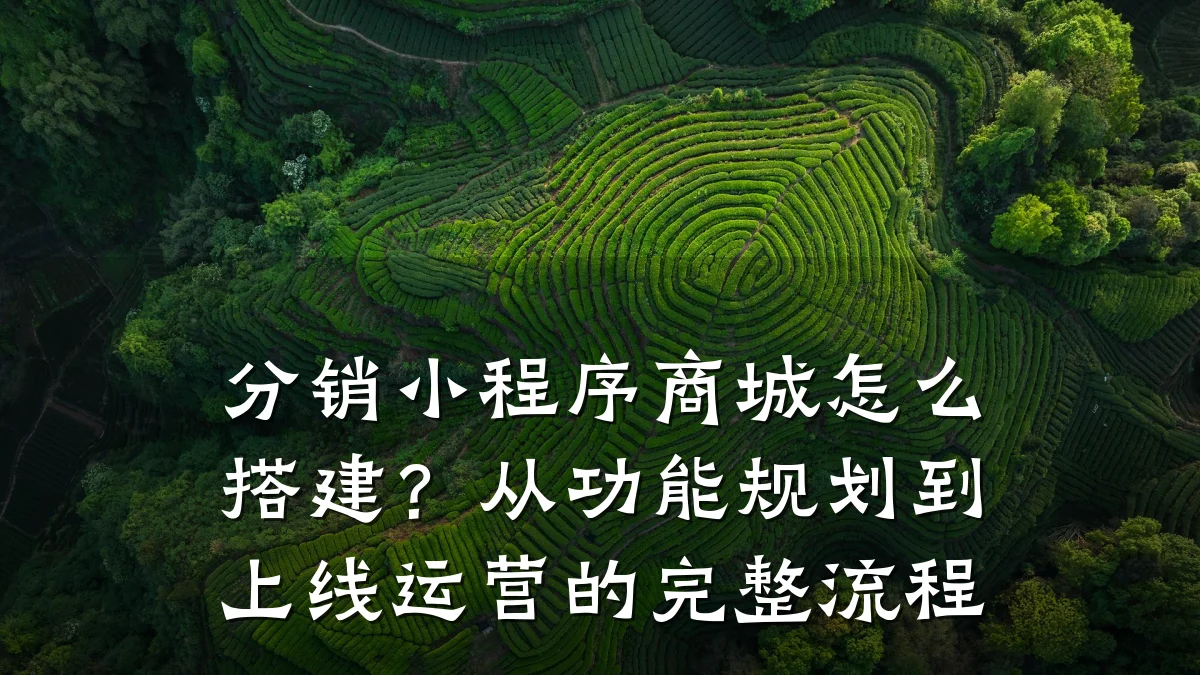 分销小程序商城怎么搭建?从功能规划到上线运营的完整流程
