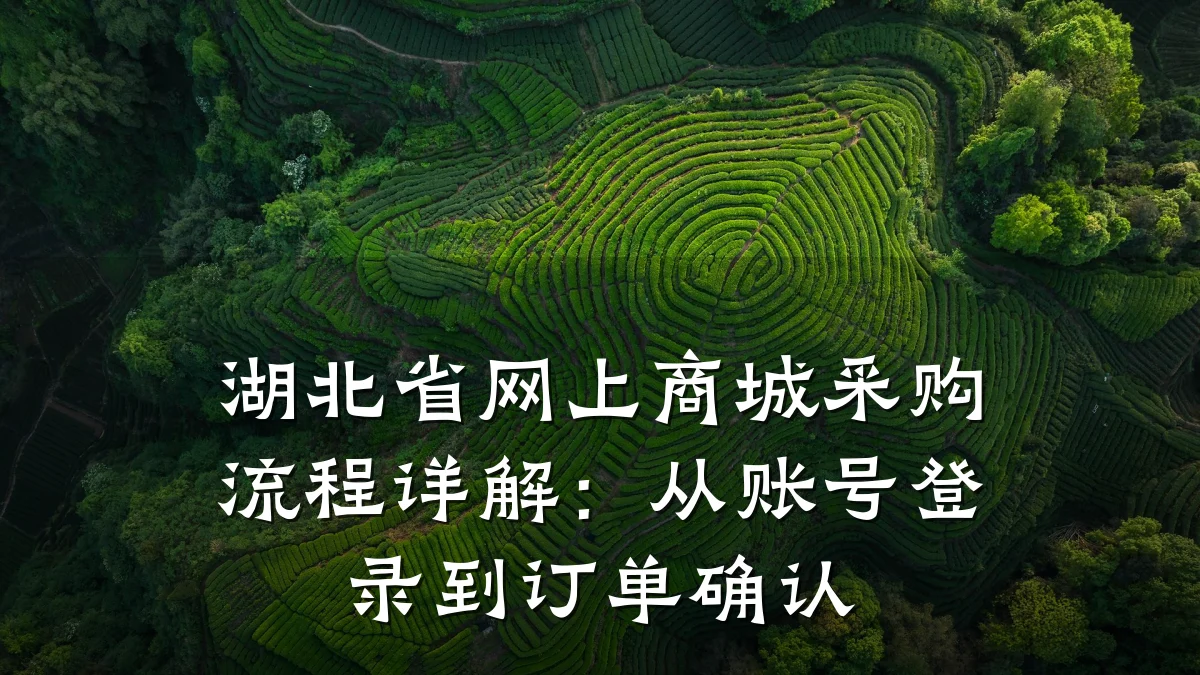 湖北省网上商城采购流程详解:从账号登录到订单确认