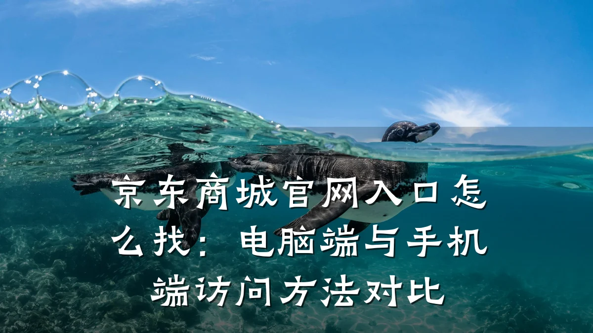 京东商城官网入口怎么找:电脑端与手机端访问方法对比
