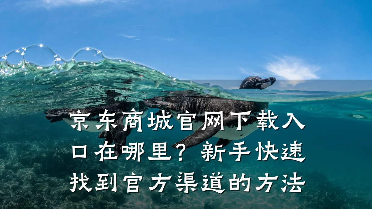 京东商城官网下载入口在哪里?新手快速找到官方渠道的方法