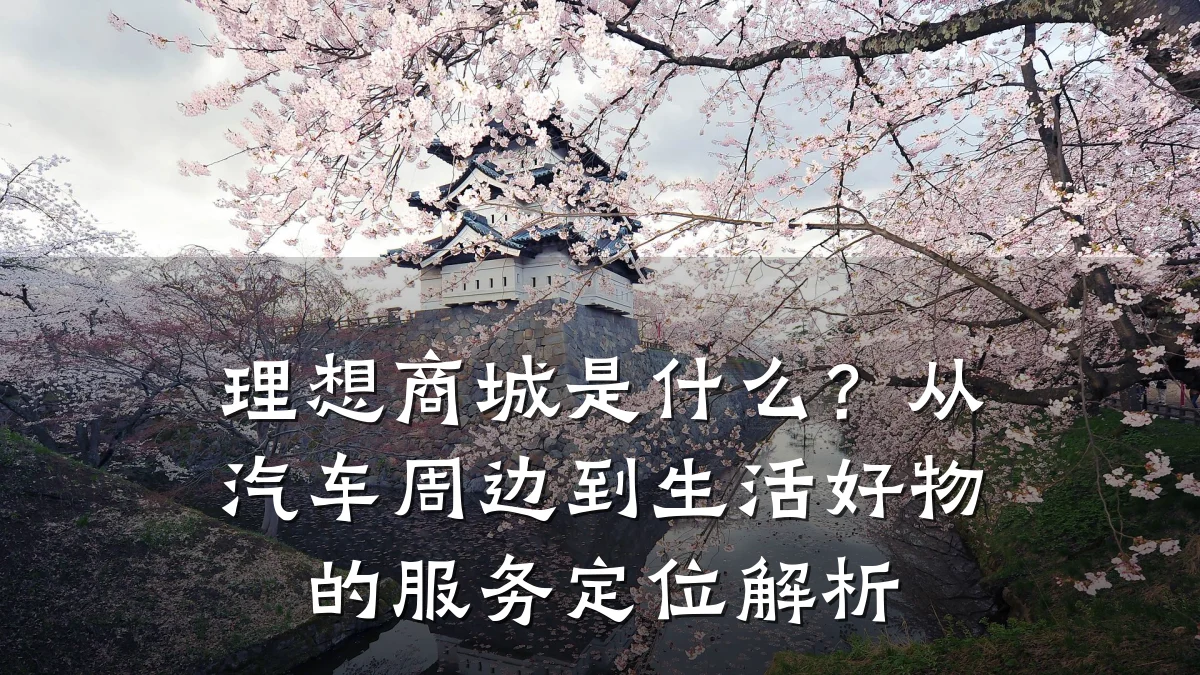 理想商城是什么?从汽车周边到生活好物的服务定位解析
