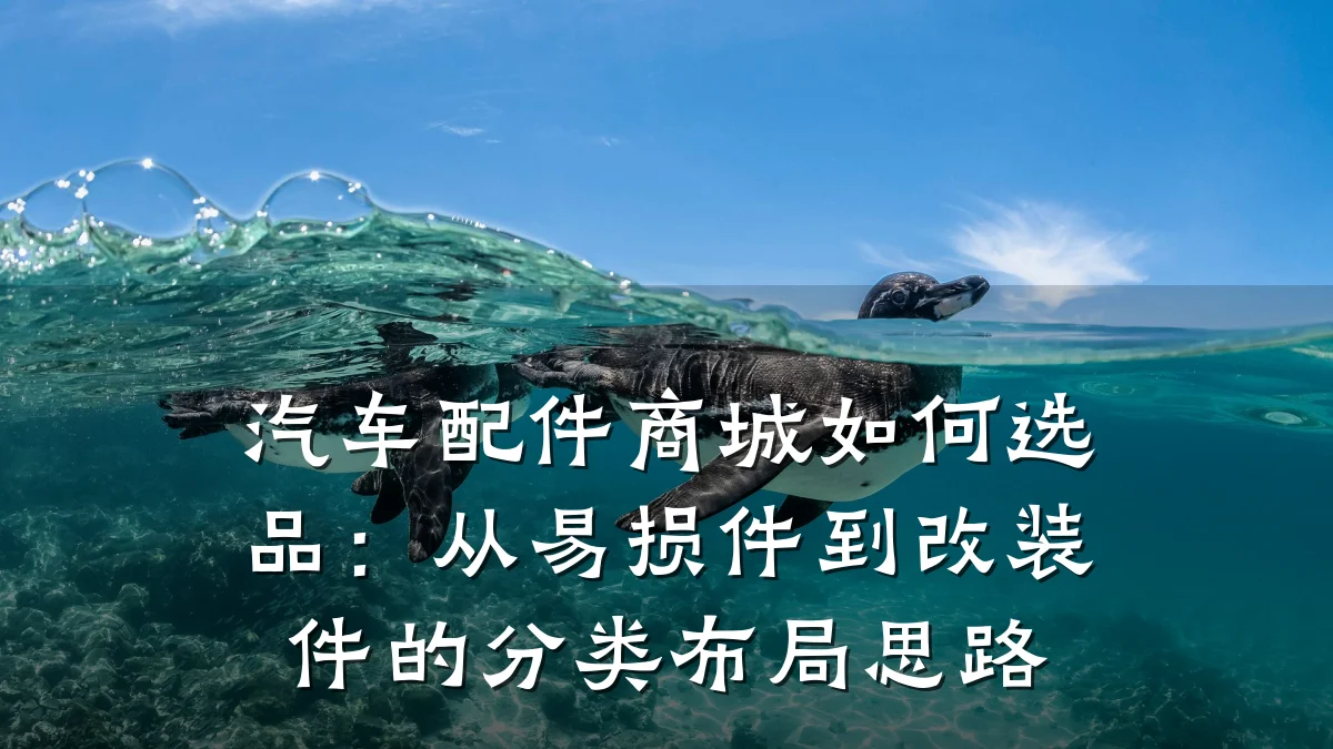 汽车配件商城如何选品：从易损件到改装件的分类布局思路