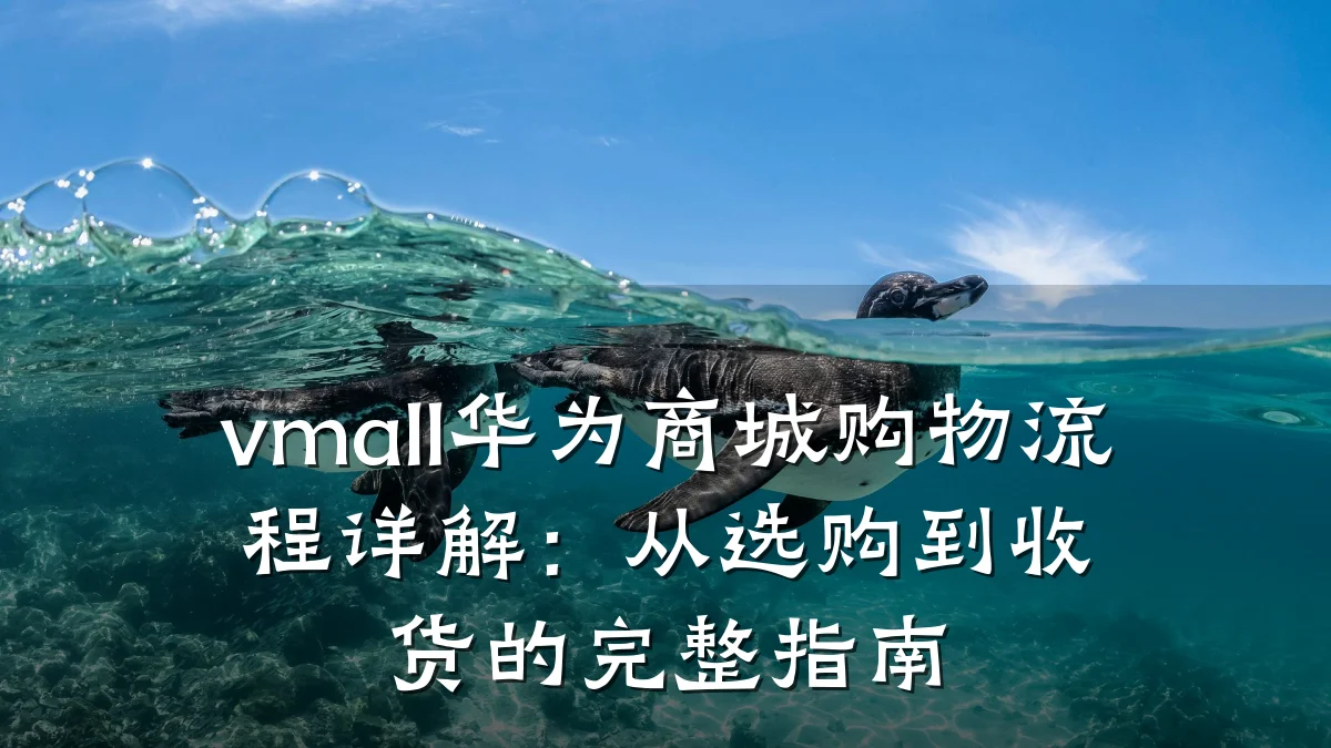 vmall华为商城购物流程详解:从选购到收货的完整指南