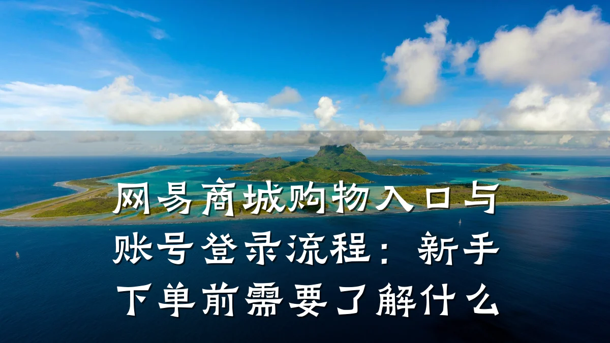 网易商城购物入口与账号登录流程：新手下单前需要了解什么