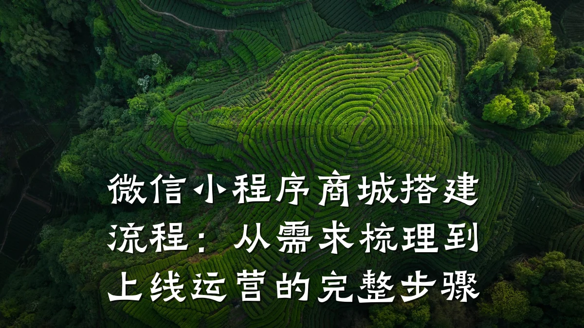 微信小程序商城搭建流程:从需求梳理到上线运营的完整步骤