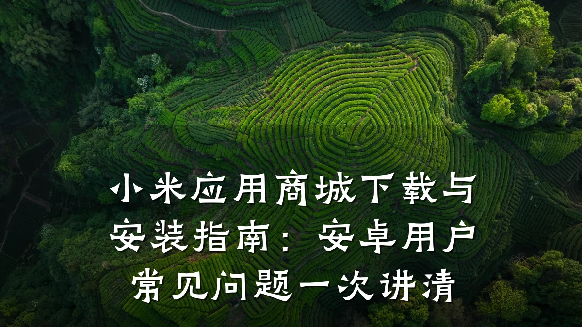 小米应用商城下载与安装指南:安卓用户常见问题一次讲清