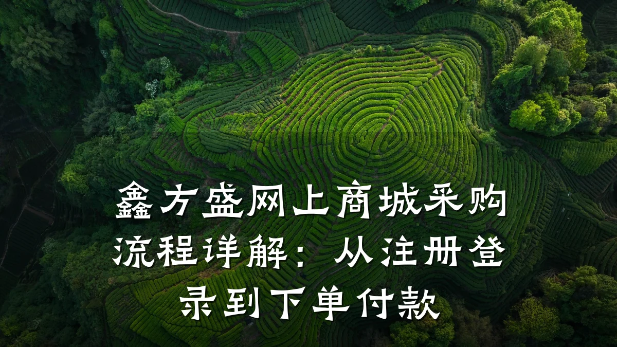鑫方盛网上商城采购流程详解:从注册登录到下单付款