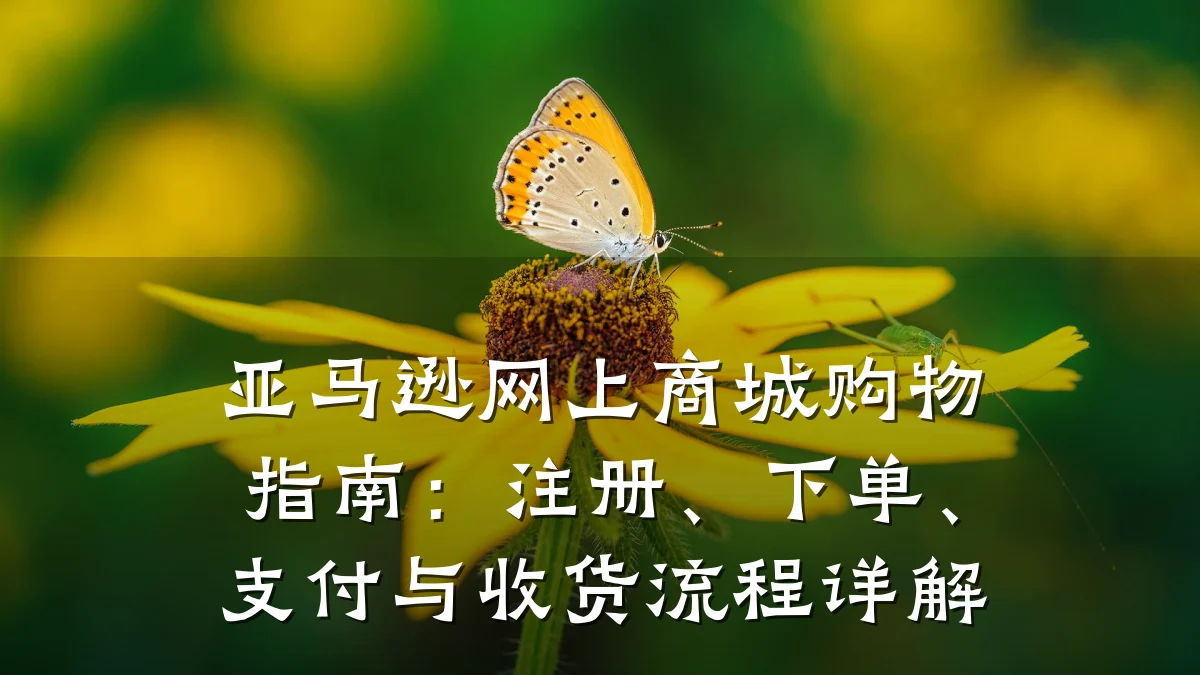 亚马逊网上商城购物指南:注册、下单、支付与收货流程详解