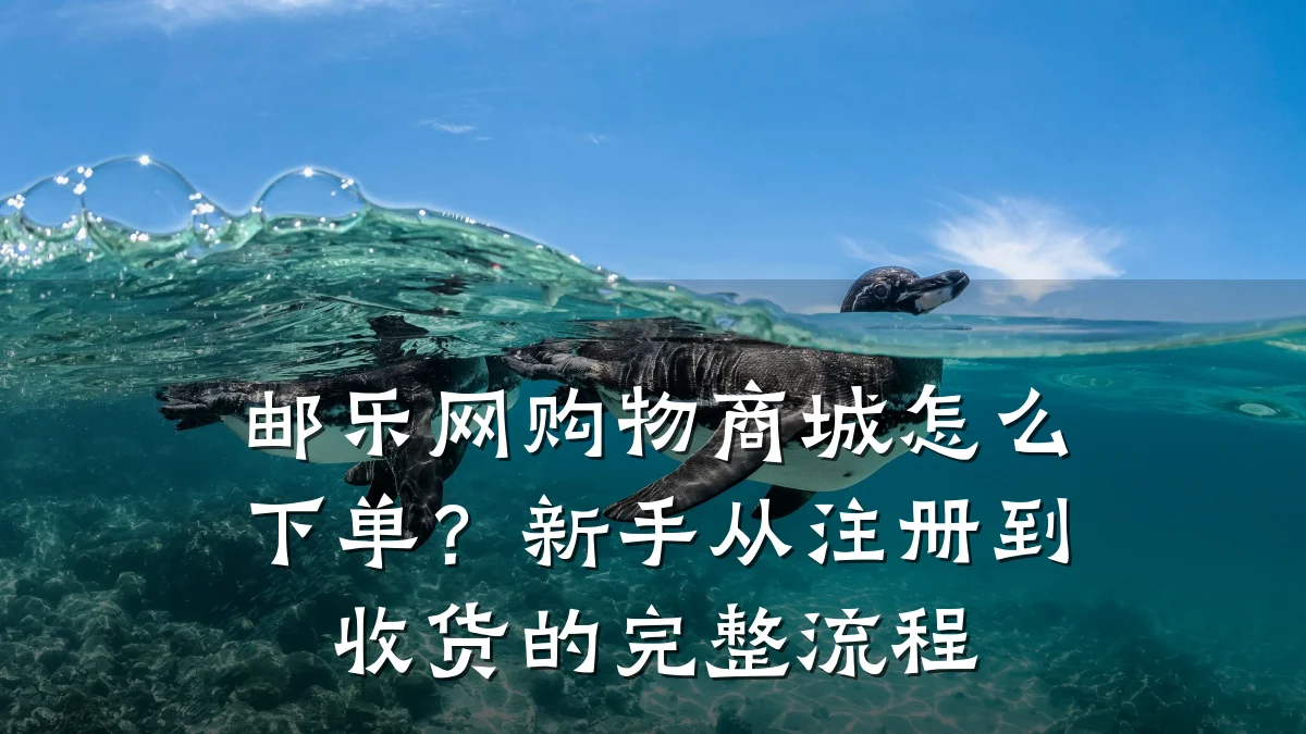 邮乐网购物商城怎么下单?新手从注册到收货的完整流程