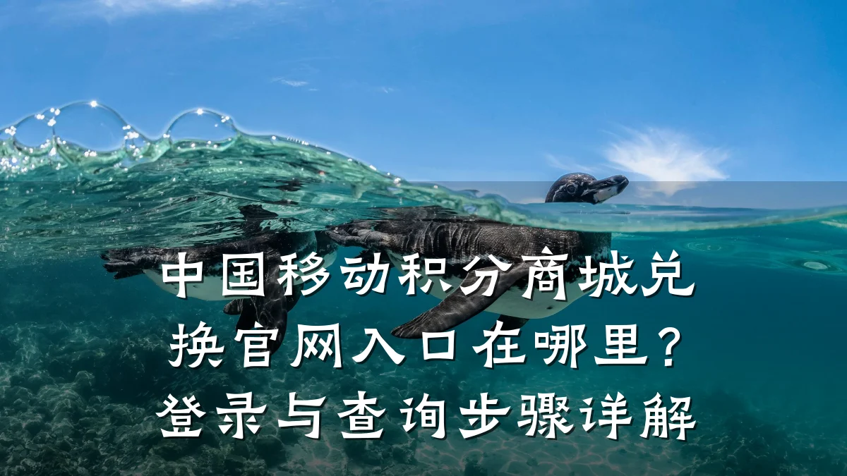 中国移动积分商城兑换官网入口在哪里?登录与查询步骤详解
