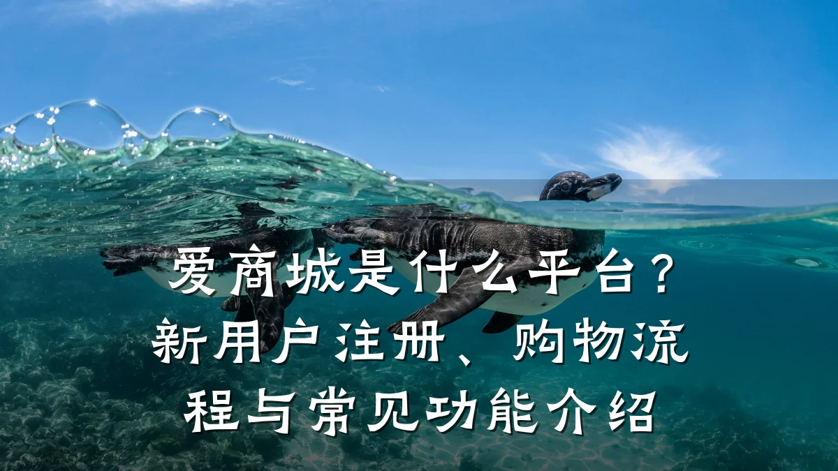 爱商城是什么平台？新用户注册、购物流程与常见功能介绍
