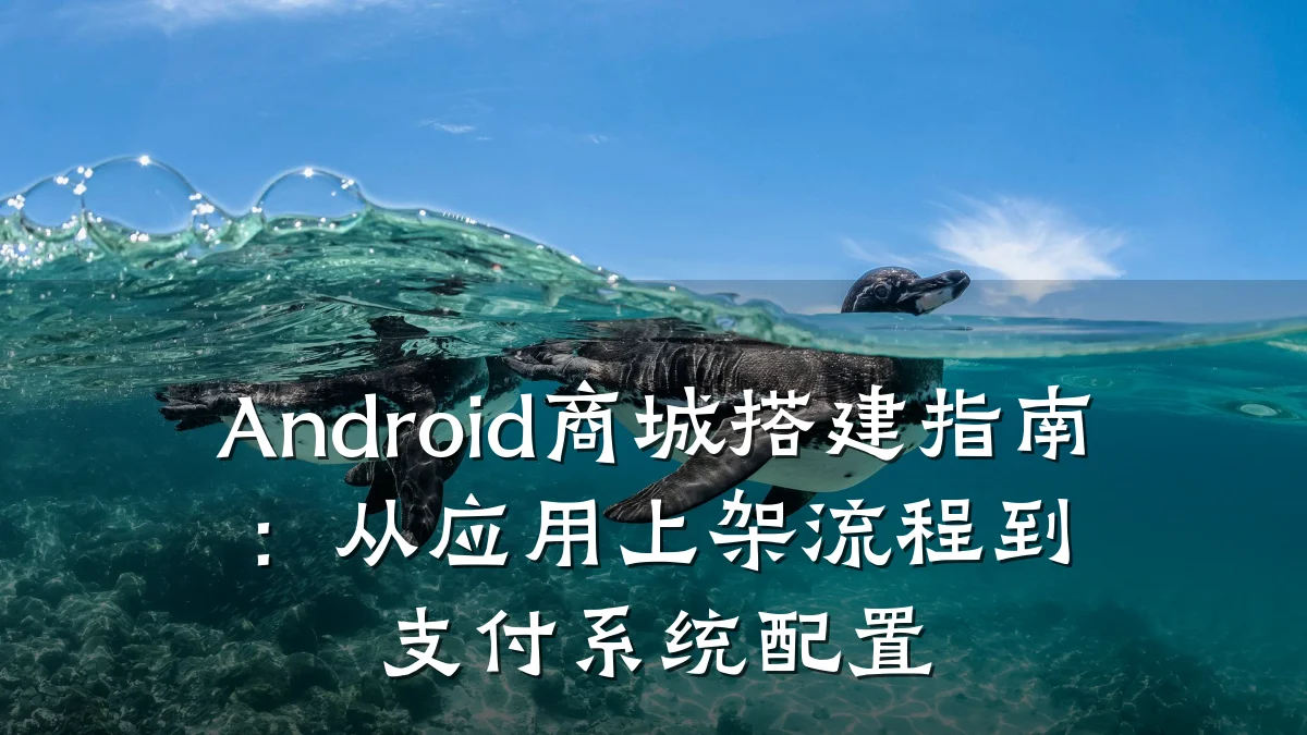 Android商城搭建指南:从应用上架流程到支付系统配置