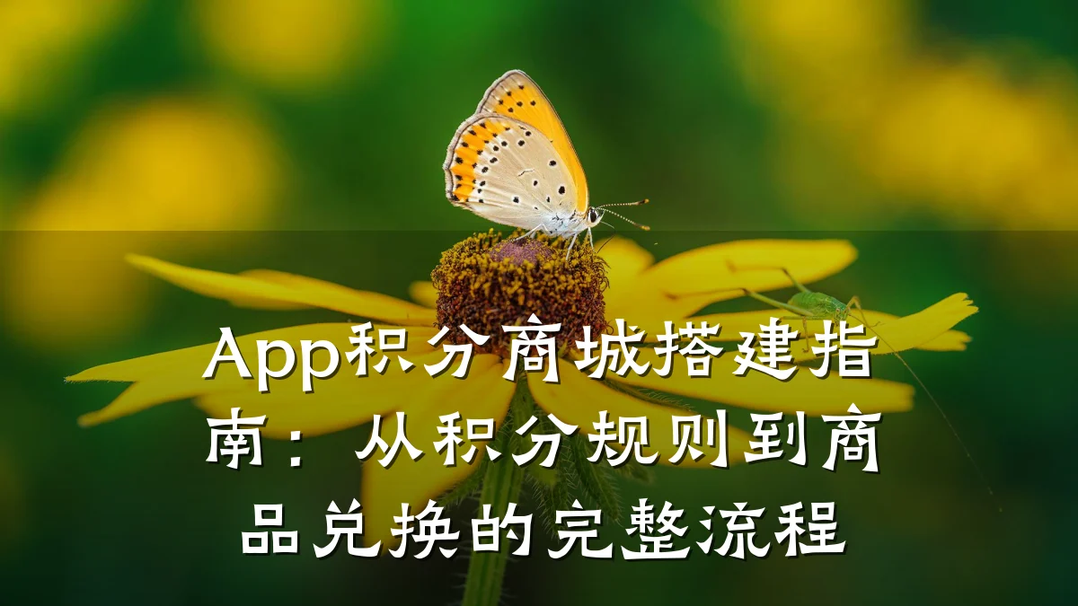 App积分商城搭建指南:从积分规则到商品兑换的完整流程