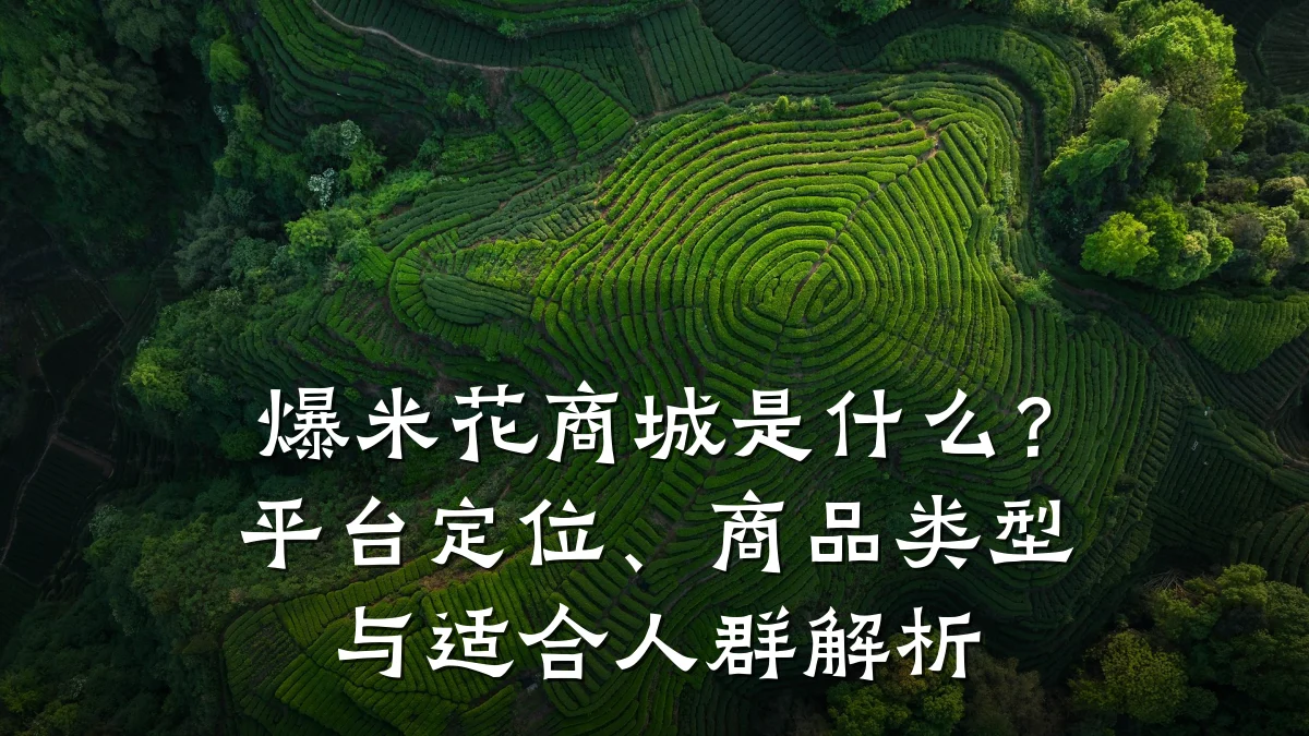 爆米花商城是什么?平台定位、商品类型与适合人群解析