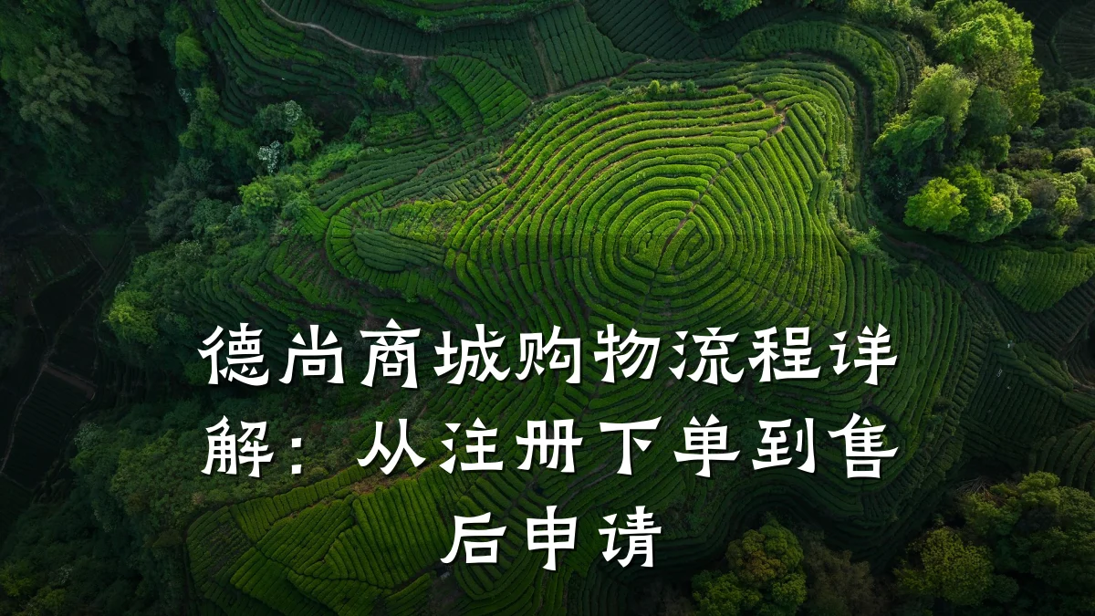 德尚商城购物流程详解:从注册下单到售后申请
