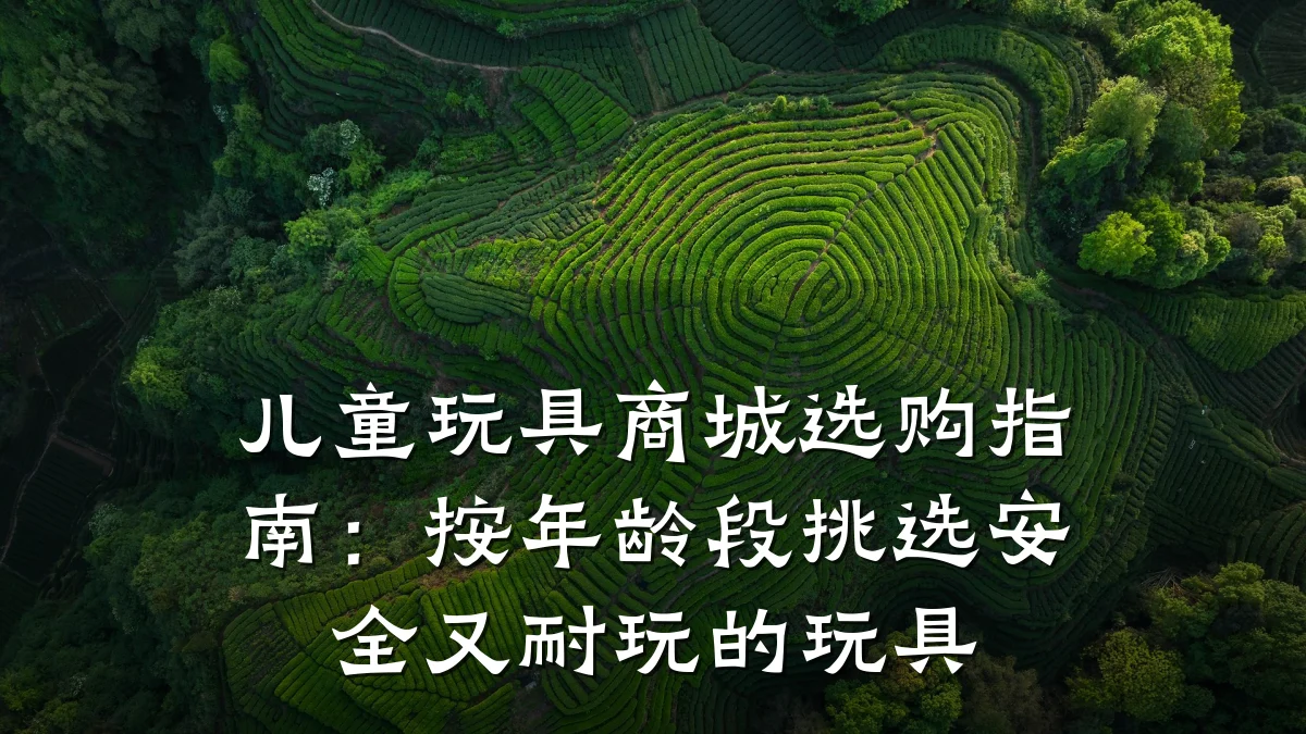 儿童玩具商城选购指南:按年龄段挑选安全又耐玩的玩具