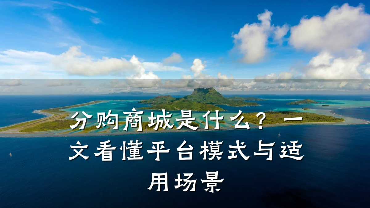 分购商城是什么?一文看懂平台模式与适用场景