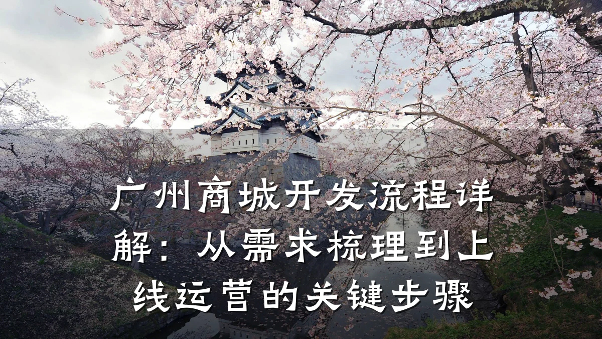广州商城开发流程详解:从需求梳理到上线运营的关键步骤