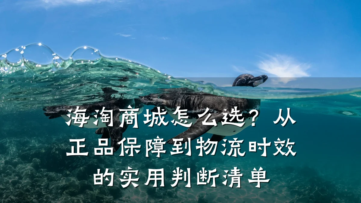 海淘商城怎么选?从正品保障到物流时效的实用判断清单