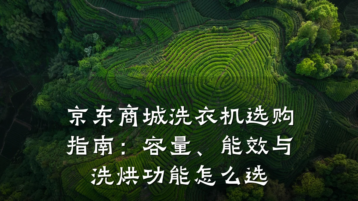 京东商城洗衣机选购指南:容量、能效与洗烘功能怎么选