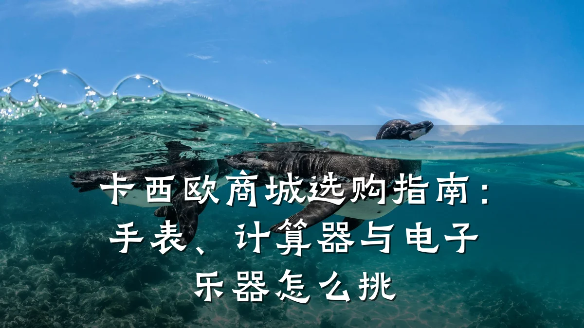 卡西欧商城选购指南：手表、计算器与电子乐器怎么挑