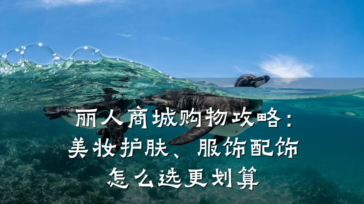 丽人商城购物攻略:美妆护肤、服饰配饰怎么选更划算