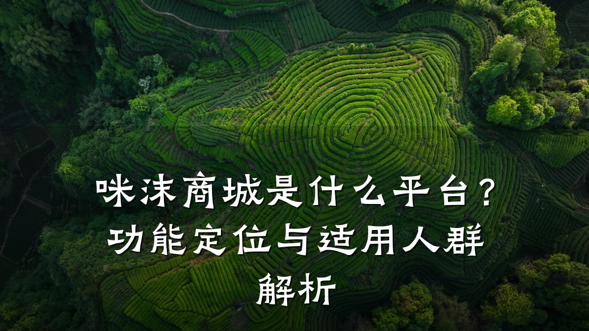 咪沫商城是什么平台？功能定位与适用人群解析