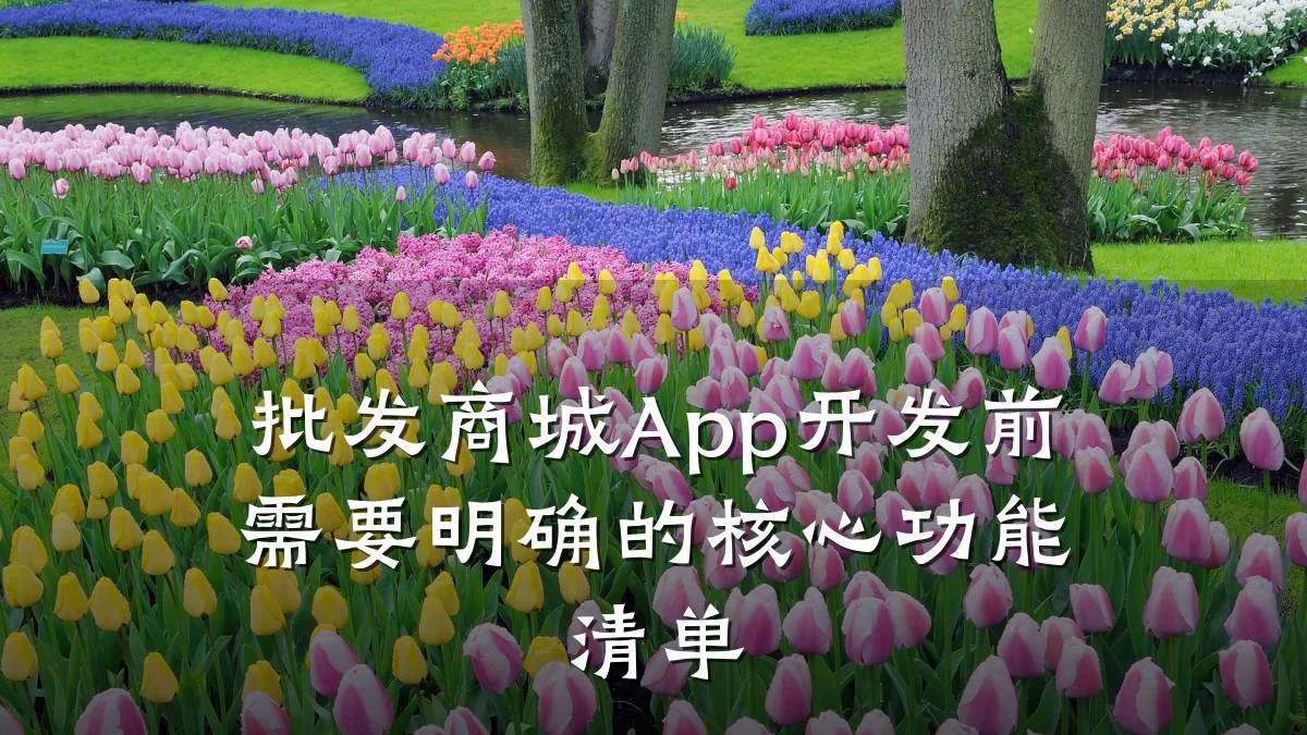批发商城App开发前需要明确的核心功能清单