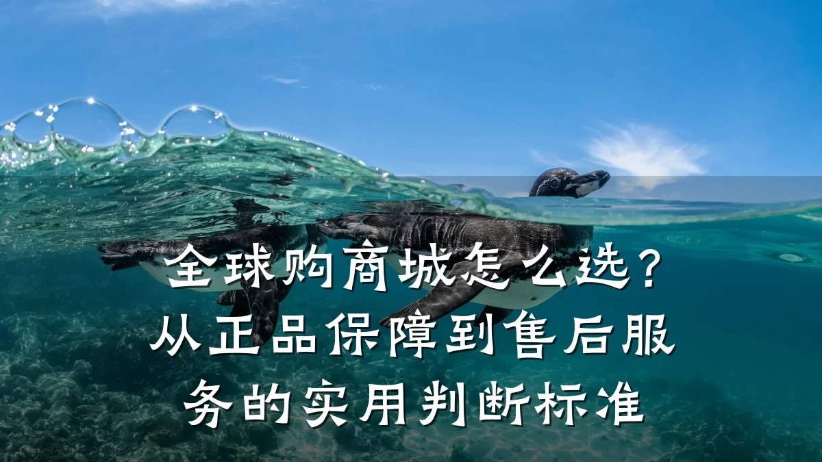 全球购商城怎么选?从正品保障到售后服务的实用判断标准