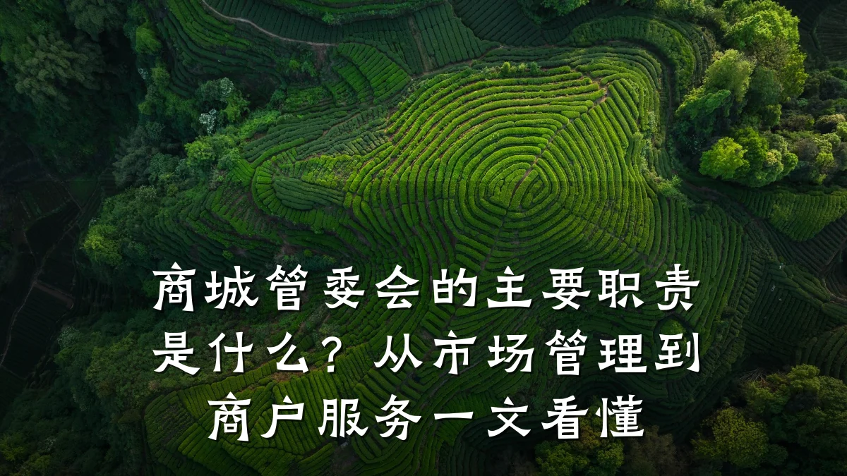 商城管委会的主要职责是什么?从市场管理到商户服务一文看懂