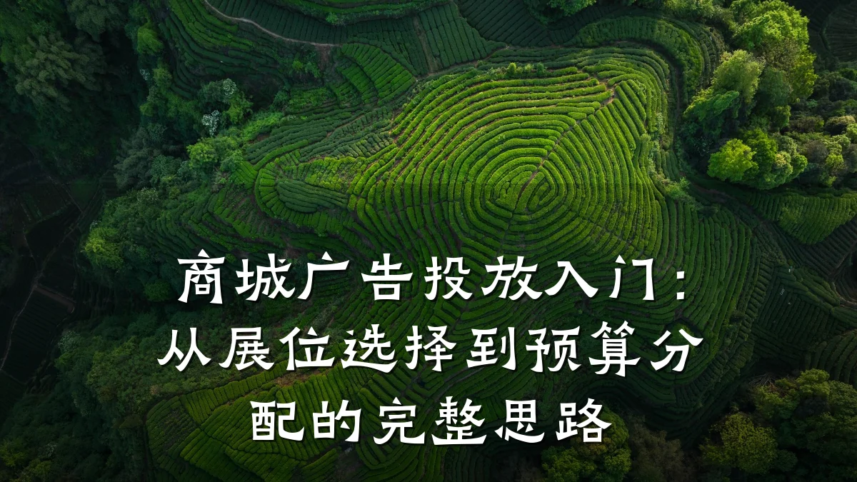 商城广告投放入门:从展位选择到预算分配的完整思路