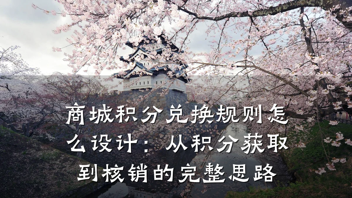 商城积分兑换规则怎么设计:从积分获取到核销的完整思路