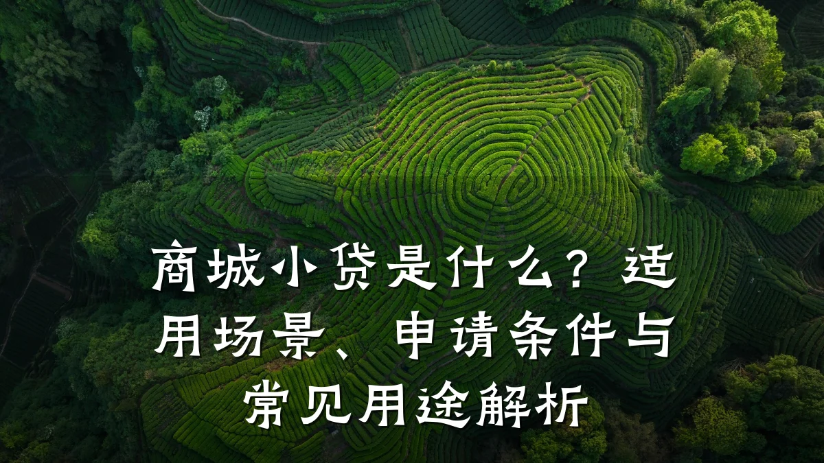 商城小贷是什么?适用场景、申请条件与常见用途解析