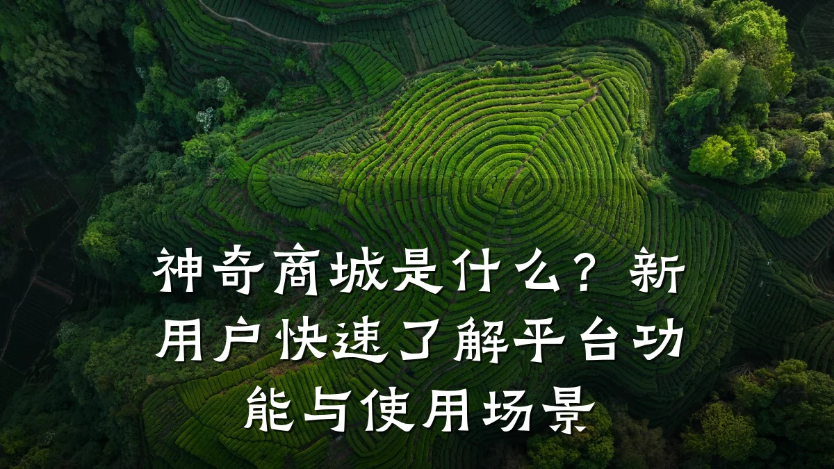 神奇商城是什么?新用户快速了解平台功能与使用场景