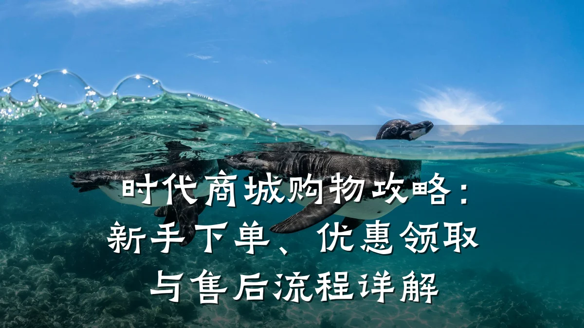 时代商城购物攻略：新手下单、优惠领取与售后流程详解