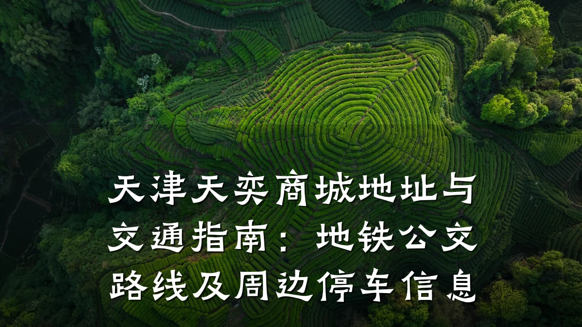 天津天奕商城地址与交通指南:地铁公交路线及周边停车信息