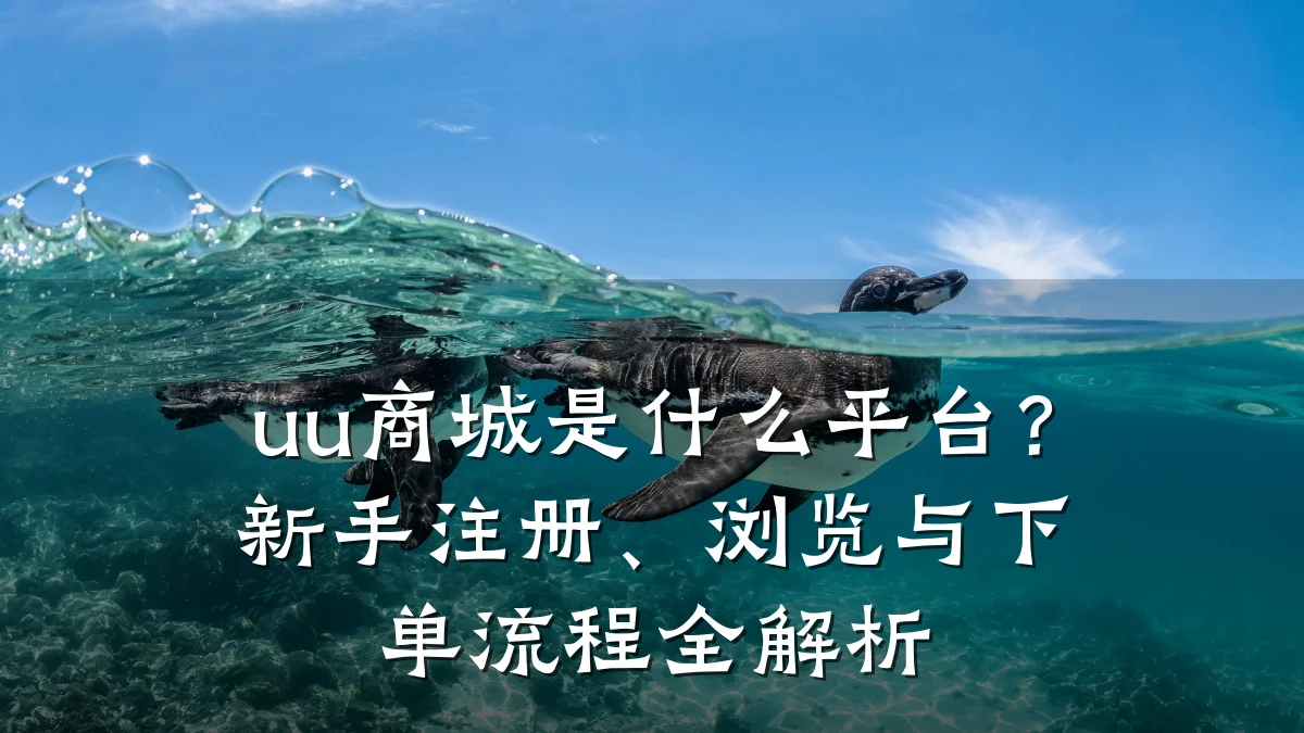 uu商城是什么平台?新手注册、浏览与下单流程全解析