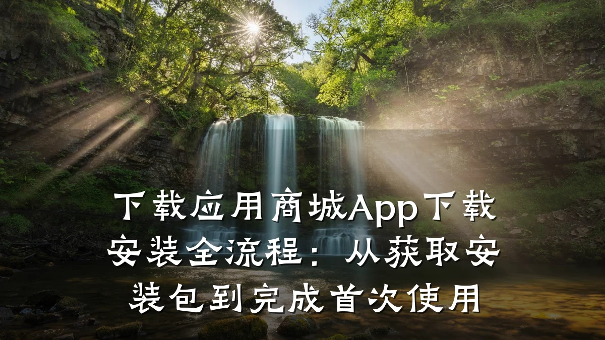 下载应用商城App下载安装全流程：从获取安装包到完成首次使用