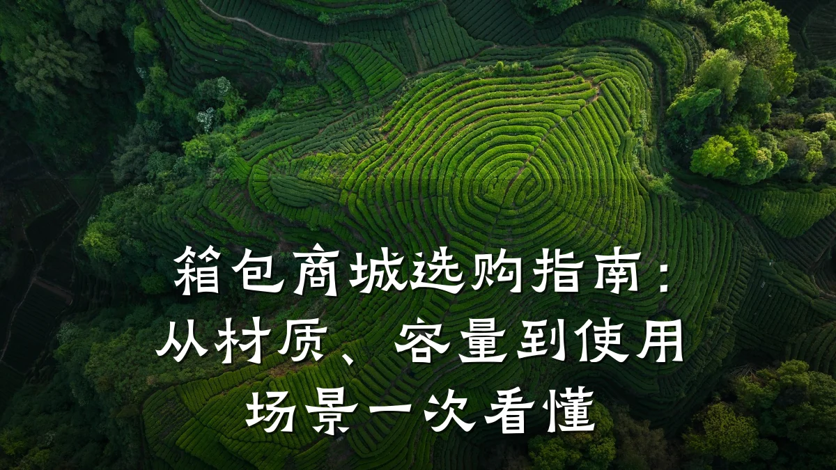 箱包商城选购指南:从材质、容量到使用场景一次看懂