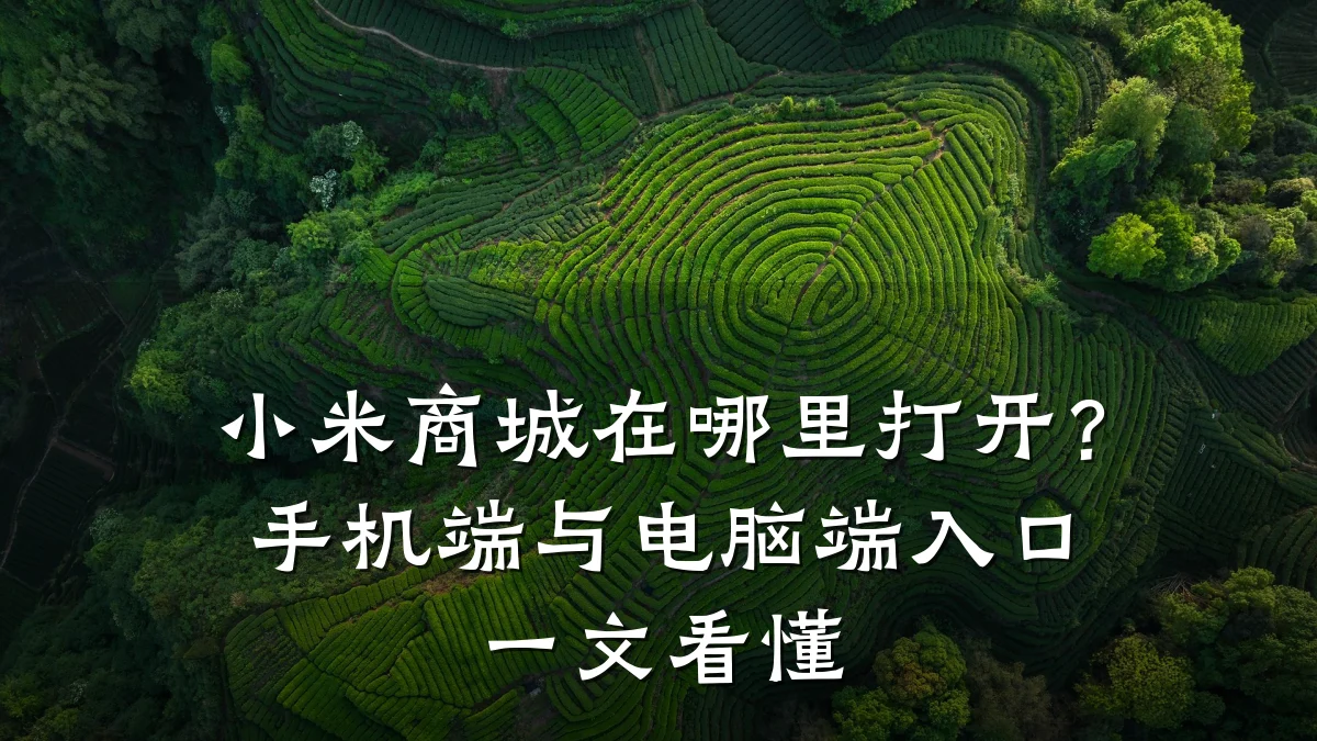 小米商城在哪里打开？手机端与电脑端入口一文看懂