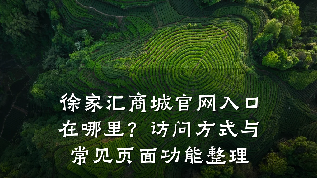 徐家汇商城官网入口在哪里？访问方式与常见页面功能整理