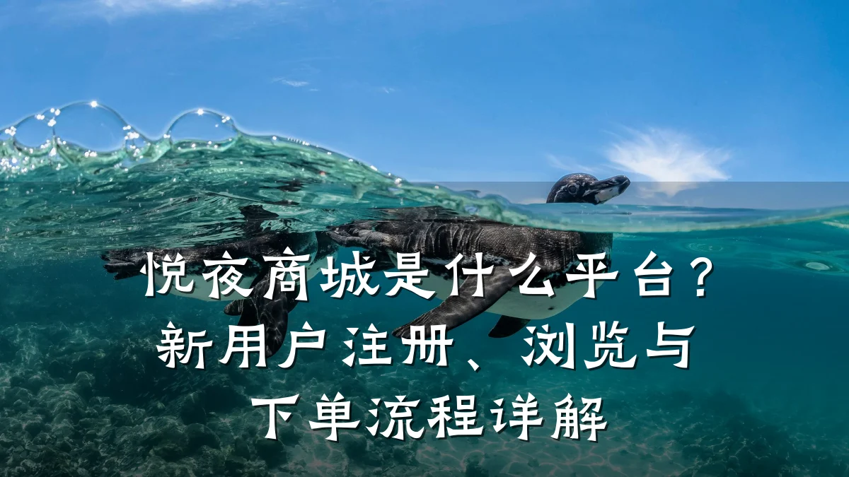 悦夜商城是什么平台?新用户注册、浏览与下单流程详解