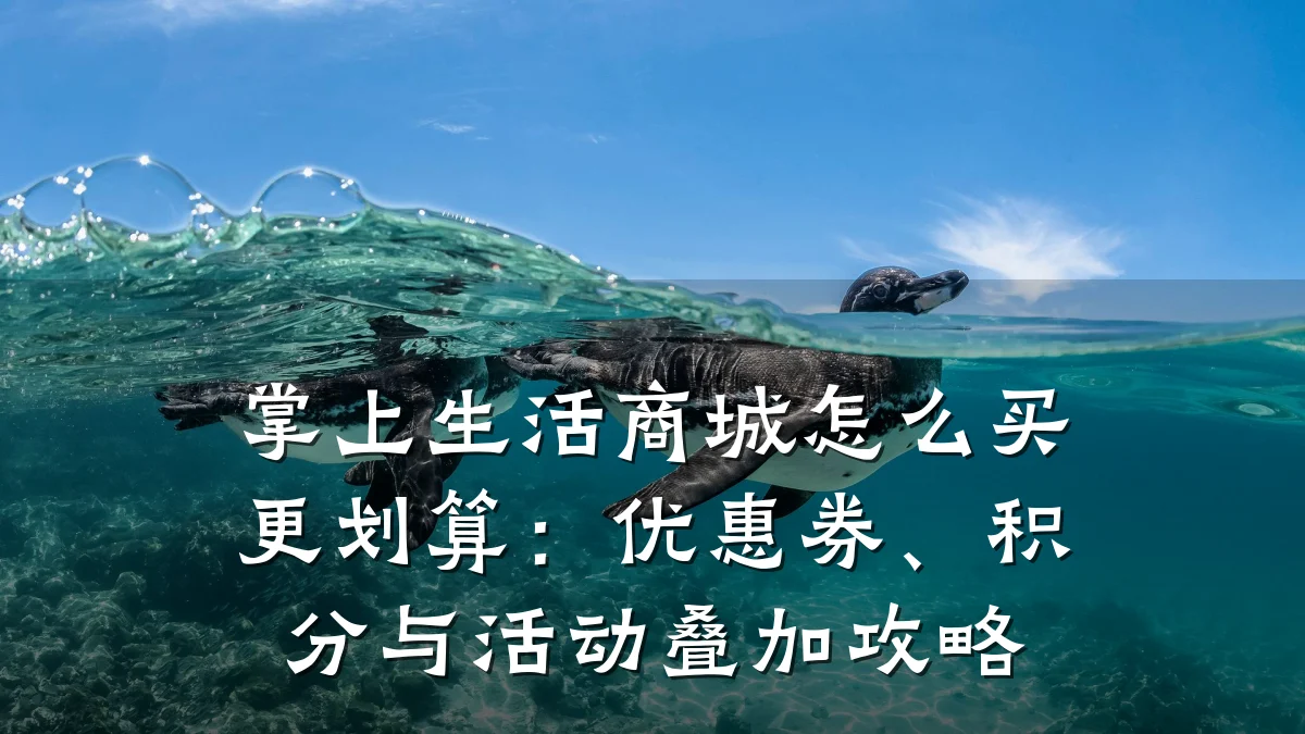 掌上生活商城怎么买更划算:优惠券、积分与活动叠加攻略