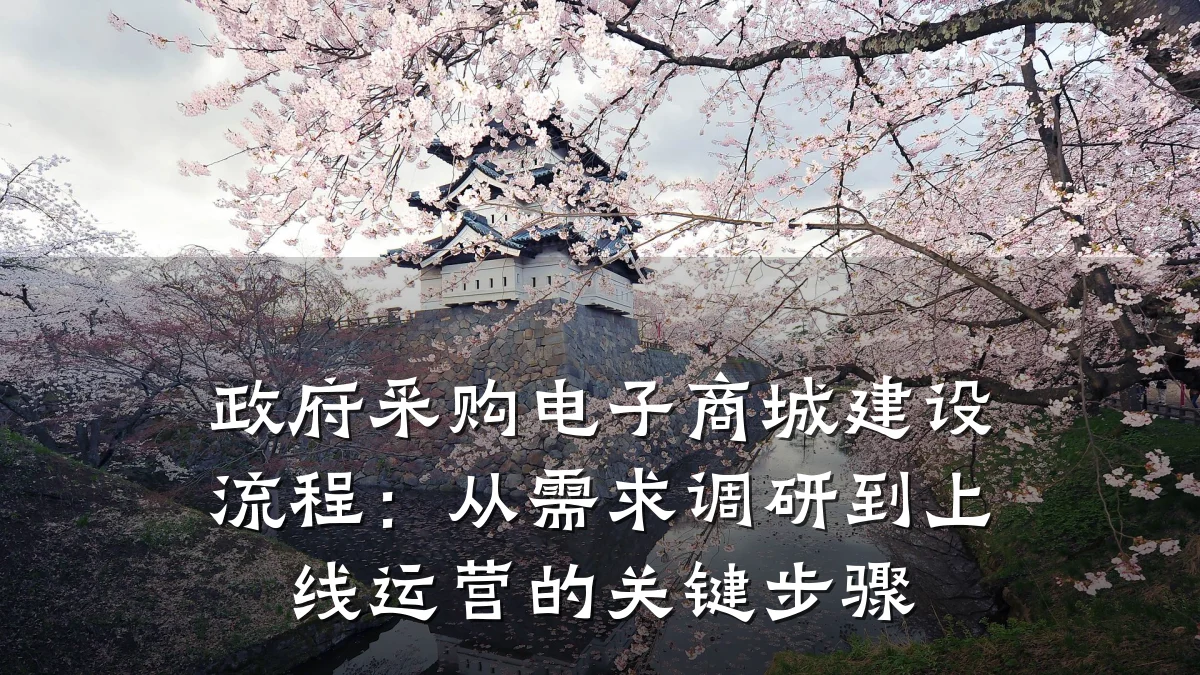 政府采购电子商城建设流程:从需求调研到上线运营的关键步骤