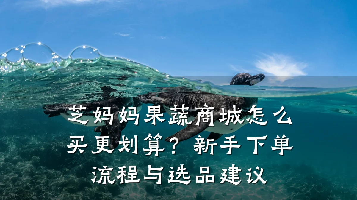 芝妈妈果蔬商城怎么买更划算?新手下单流程与选品建议